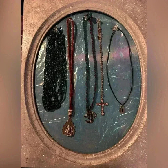 Custom made jewelry, necklace, holder, picture frame